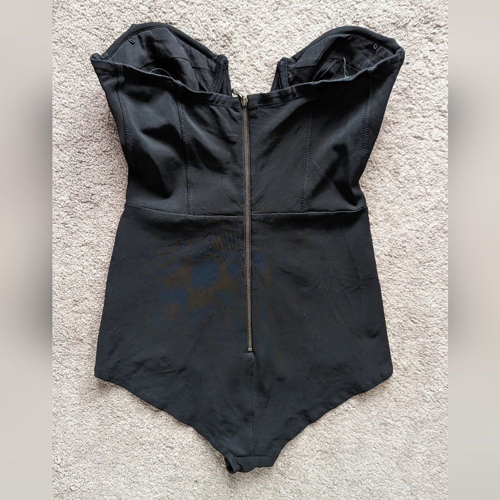 Willow - Structured deep V bustier bodysuit, s 10 - Picture 3 of 7